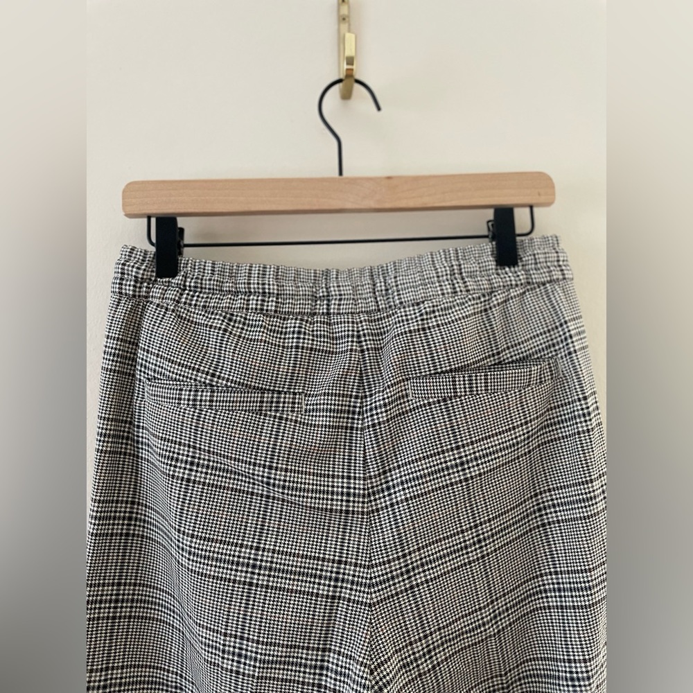 H&M Women’s Slim Fit Ankle Length Plaid Trouser Jogger Pants - Picture 6 of 9